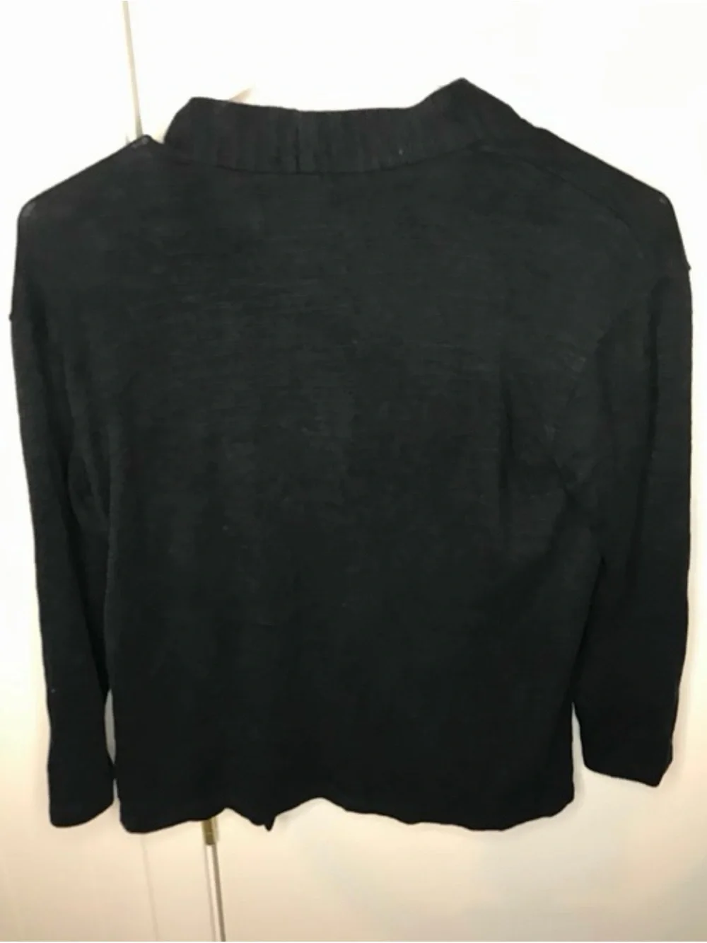 Old Navy Black Open-Front Knit Cardigan with Pockets